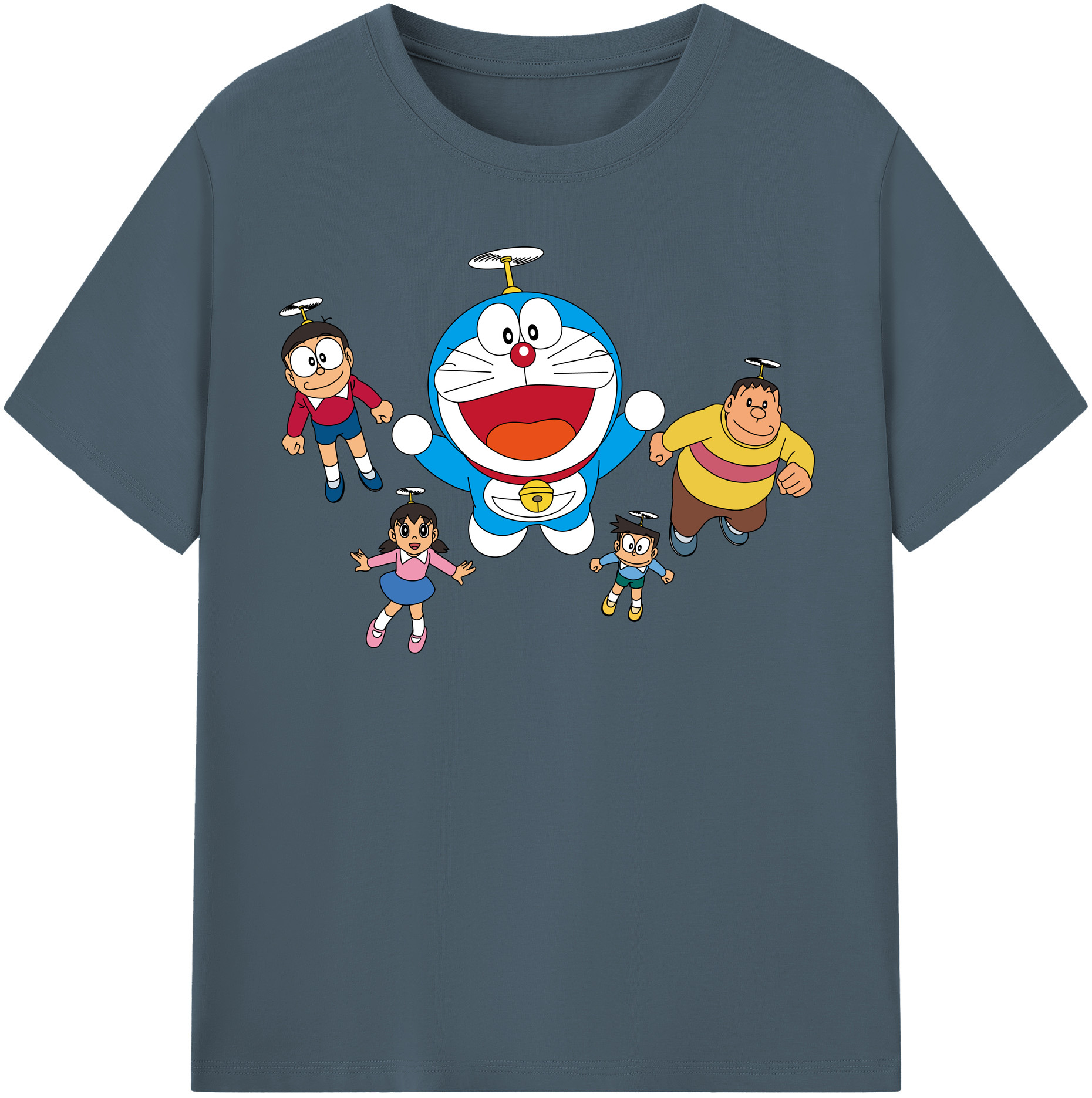 （画像用） ドラえもん 骨川 スネ夫 Doraemon Honekawa Suneo 綿100％半袖Tシャツ（フロントプリント）